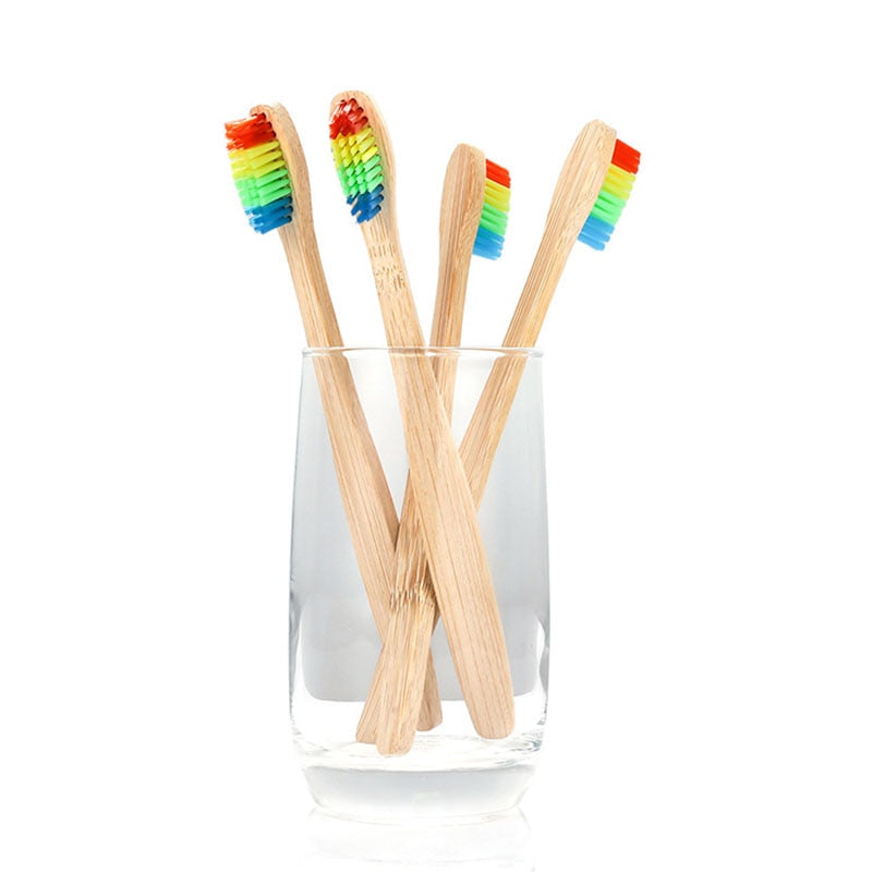 Colorful Environment-friendly Bamboo Toothbrush