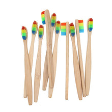 Load image into Gallery viewer, Colorful Environment-friendly Bamboo Toothbrush