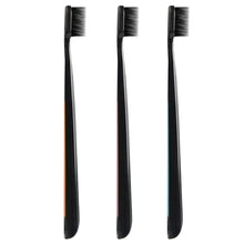 Load image into Gallery viewer, Black Bamboo Toothbrush Eco friendly